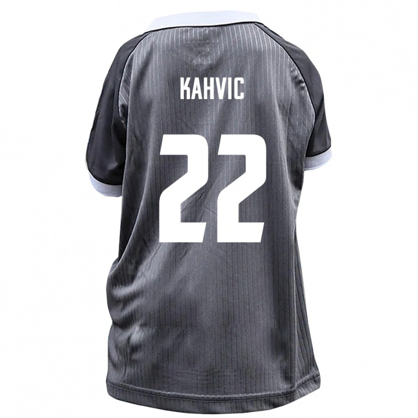 Danxen Uomo Maglia Aleksandar Kahvic #22 Grigio Bianco Kit Gara Away 2025/26 Maglietta
