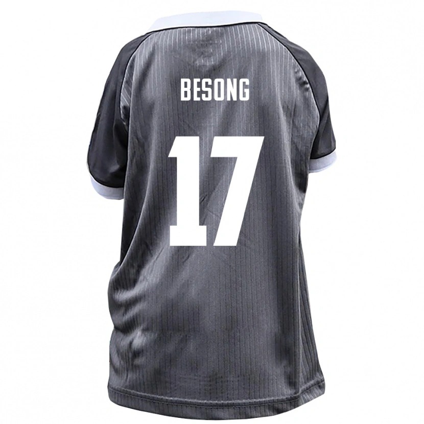 Danxen Uomo Maglia Paul-Philipp Besong #17 Grigio Bianco Kit Gara Away 2025/26 Maglietta