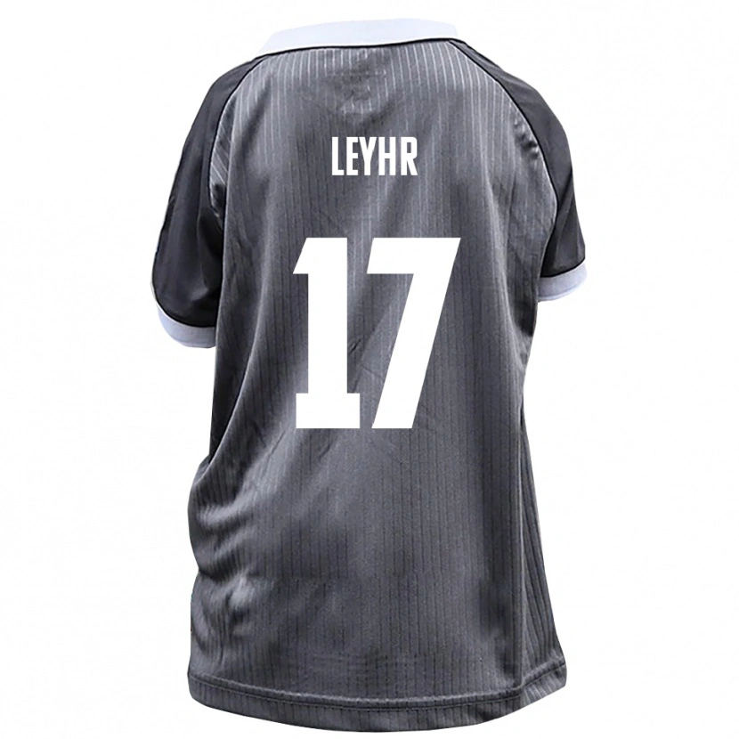 Danxen Uomo Maglia Tobias Leyhr #17 Grigio Bianco Kit Gara Away 2025/26 Maglietta