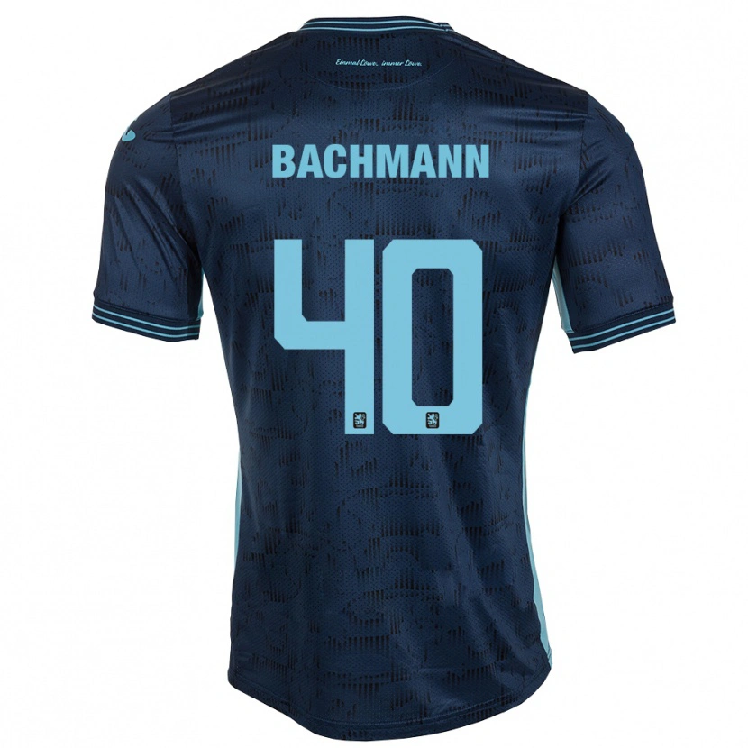 Danxen Uomo Maglia Paul Bachmann #40 Blu Royal Kit Gara Away 2025/26 Maglietta
