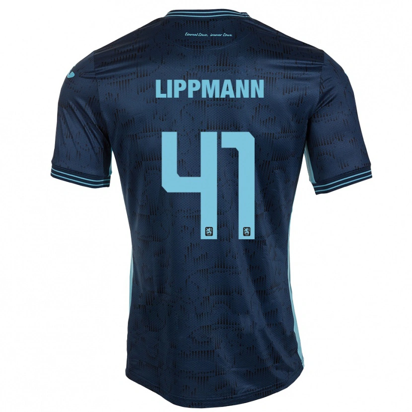 Danxen Uomo Maglia Clemens Lippmann #41 Blu Royal Kit Gara Away 2025/26 Maglietta