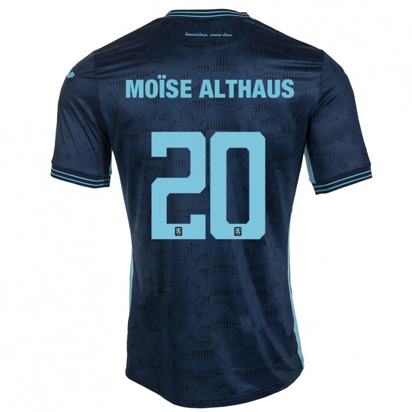 Danxen Uomo Maglia Samuel Moïse Althaus #20 Blu Royal Kit Gara Away 2025/26 Maglietta