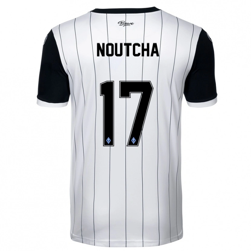 Danxen Uomo Maglia Marlon Noutcha #17 Bianco Nero Kit Gara Away 2025/26 Maglietta