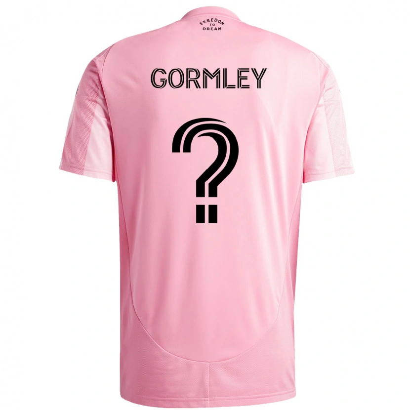 Danxen Bambino Maglia Sean Gormley #0 Rosa Nero Kit Gara Home 2025/26 Maglietta
