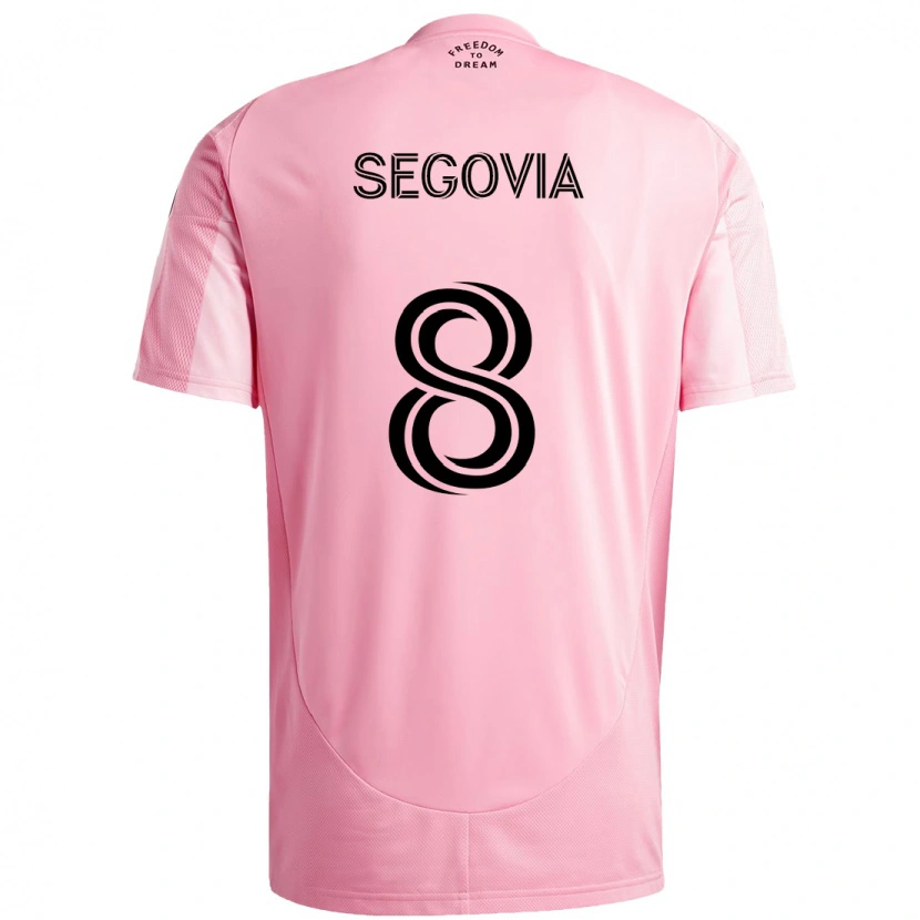 Danxen Bambino Maglia Telasco Segovia #8 Rosa Nero Kit Gara Home 2025/26 Maglietta