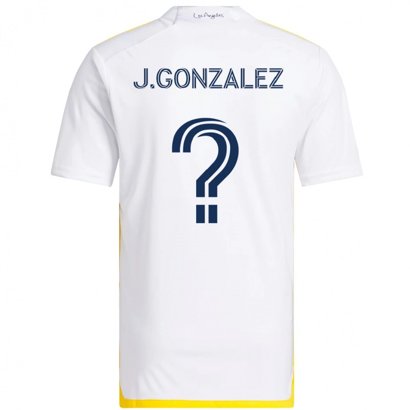 Danxen Bambino Maglia Jesse Gonzalez #0 Bianco Giallo Kit Gara Home 2025/26 Maglietta