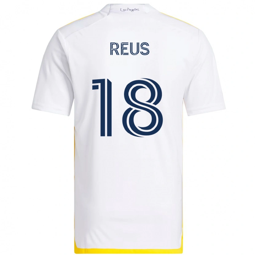 Danxen Bambino Maglia Marco Reus #18 Bianco Giallo Kit Gara Home 2025/26 Maglietta