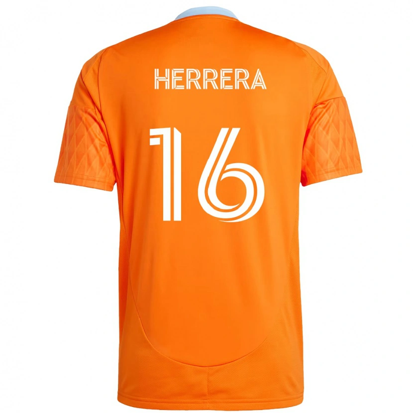 Danxen Bambino Maglia Hector Herrera #16 Arancione Bianco Kit Gara Home 2025/26 Maglietta