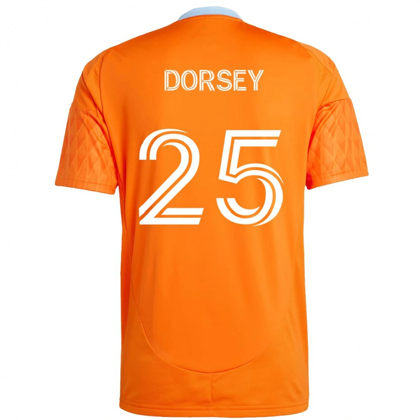 Danxen Bambino Maglia Griffin Dorsey #25 Arancione Bianco Kit Gara Home 2025/26 Maglietta