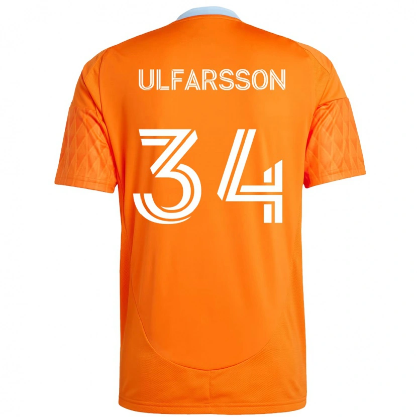 Danxen Bambino Maglia Thor Úlfarsson #34 Arancione Bianco Kit Gara Home 2025/26 Maglietta