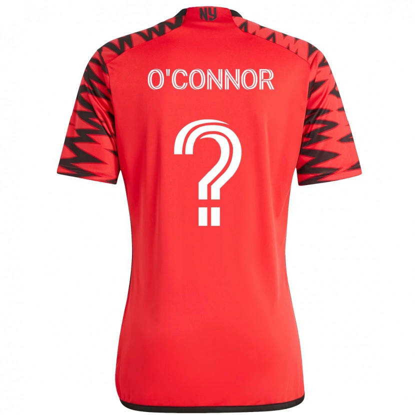 Danxen Bambino Maglia Aidan O'connor #0 Rosso Nero Kit Gara Home 2025/26 Maglietta