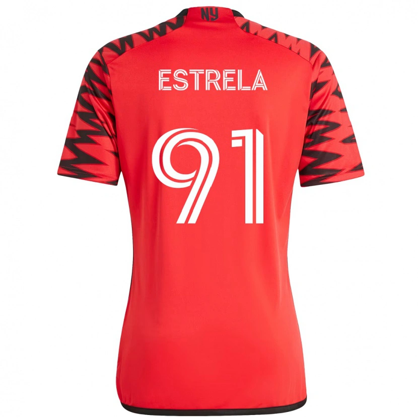 Danxen Bambino Maglia Bento Estrela #91 Rosso Nero Kit Gara Home 2025/26 Maglietta