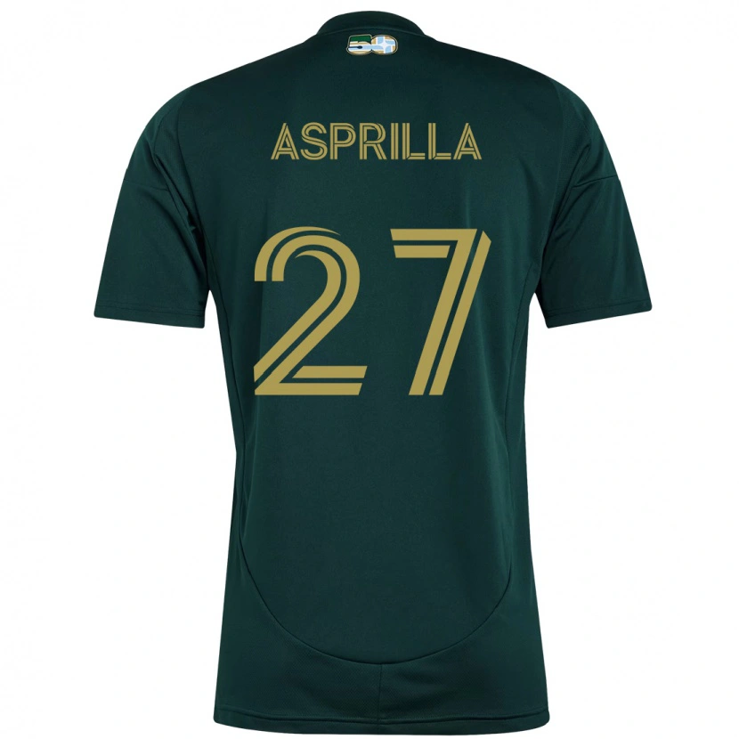 Danxen Bambino Maglia Dairon Asprilla #27 Nero Marrone Kit Gara Home 2025/26 Maglietta