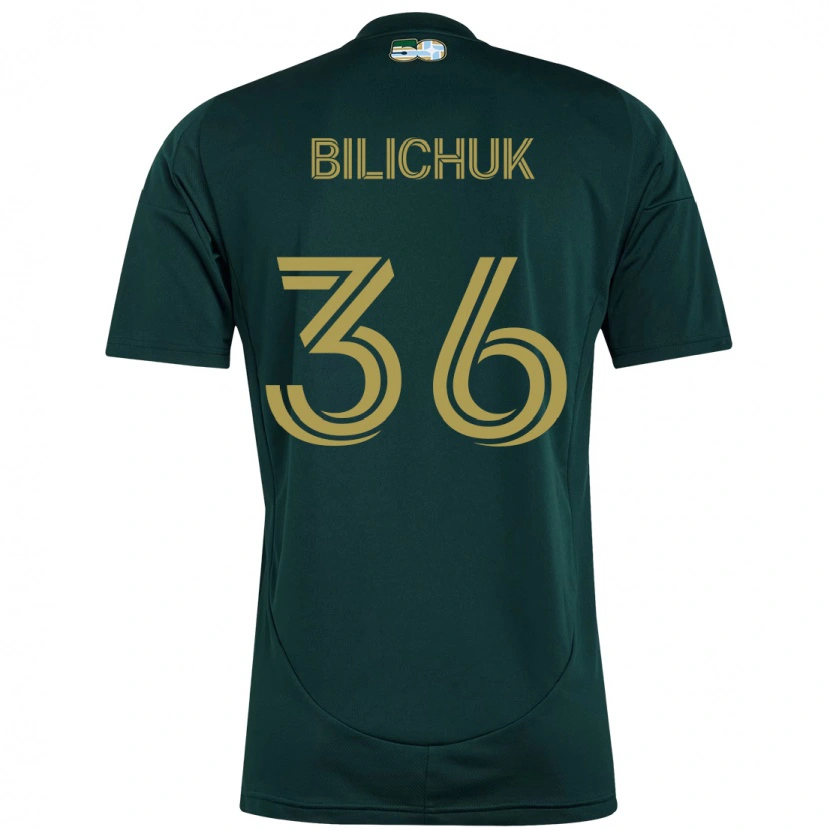 Danxen Bambino Maglia Ryan Bilichuk #36 Nero Marrone Kit Gara Home 2025/26 Maglietta