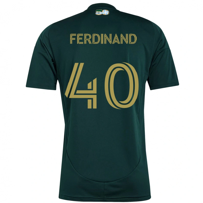 Danxen Bambino Maglia Keesean Ferdinand #40 Nero Marrone Kit Gara Home 2025/26 Maglietta