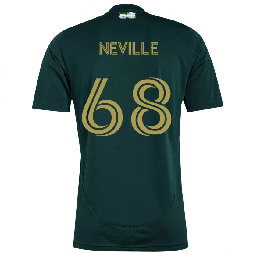 Danxen Bambino Maglia Harvey Neville #68 Nero Marrone Kit Gara Home 2025/26 Maglietta