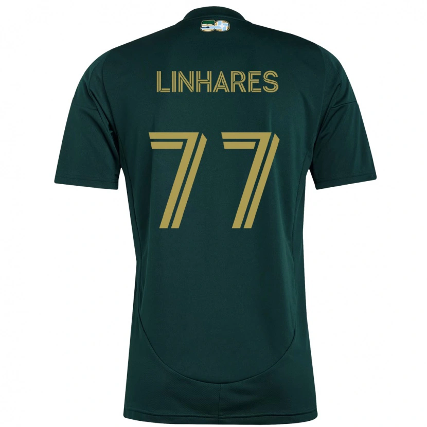 Danxen Bambino Maglia Kyle Linhares #77 Nero Marrone Kit Gara Home 2025/26 Maglietta