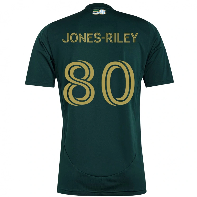 Danxen Bambino Maglia Jaden Jones-Riley #80 Nero Marrone Kit Gara Home 2025/26 Maglietta