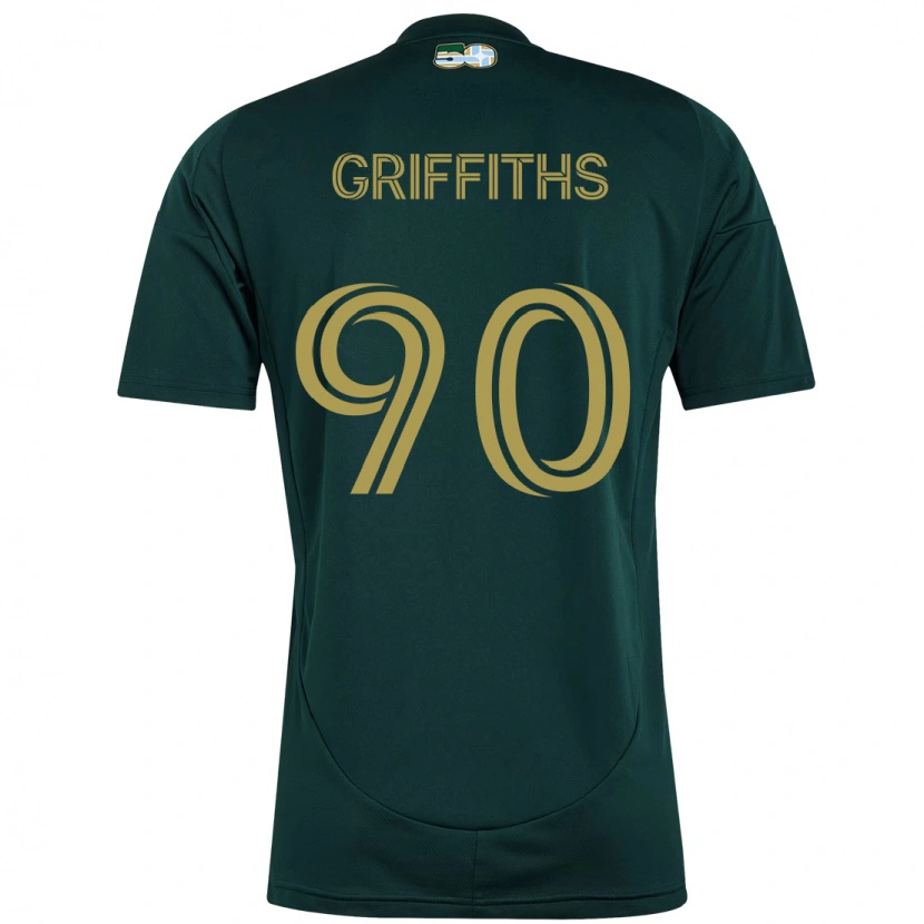 Danxen Bambino Maglia Reo Griffiths #90 Nero Marrone Kit Gara Home 2025/26 Maglietta