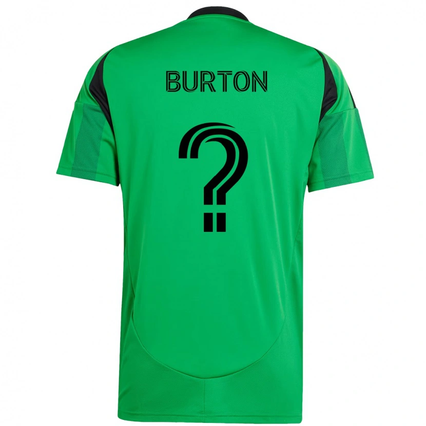 Danxen Bambino Maglia Micah Burton #0 Verde Nero Kit Gara Home 2025/26 Maglietta