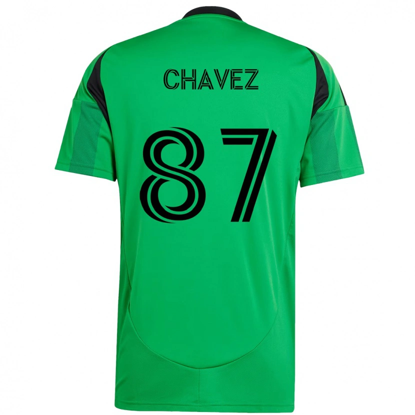 Danxen Bambino Maglia Alfonso Ocampo-Chávez #87 Verde Nero Kit Gara Home 2025/26 Maglietta