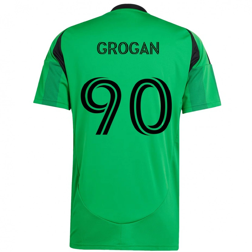 Danxen Bambino Maglia Peter Grogan #90 Verde Nero Kit Gara Home 2025/26 Maglietta