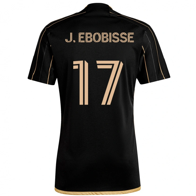 Danxen Bambino Maglia Jeremy Ebobisse #17 Nero Marrone Kit Gara Home 2025/26 Maglietta