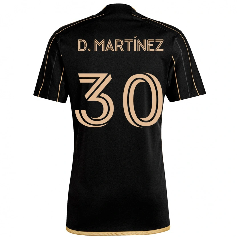 Danxen Bambino Maglia David Martínez #30 Nero Marrone Kit Gara Home 2025/26 Maglietta