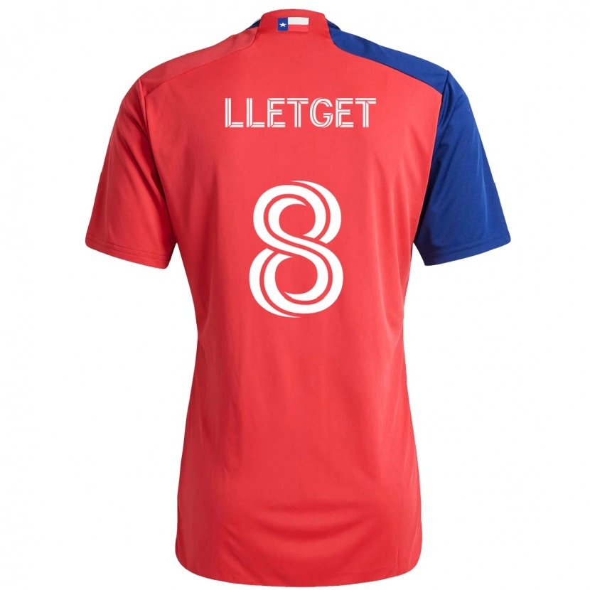 Danxen Bambino Maglia Sebastian Lletget #8 Rosso Blu Navy Kit Gara Home 2025/26 Maglietta