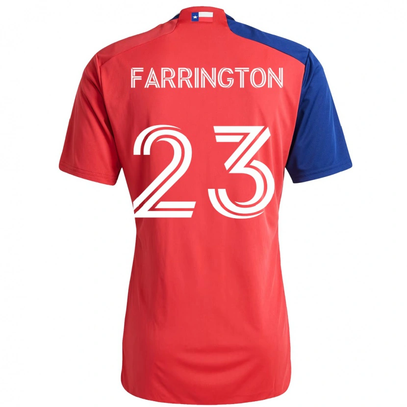 Danxen Bambino Maglia Logan Farrington #23 Rosso Blu Navy Kit Gara Home 2025/26 Maglietta