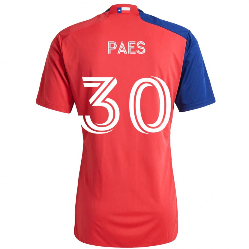 Danxen Bambino Maglia Maarten Paes #30 Rosso Blu Navy Kit Gara Home 2025/26 Maglietta