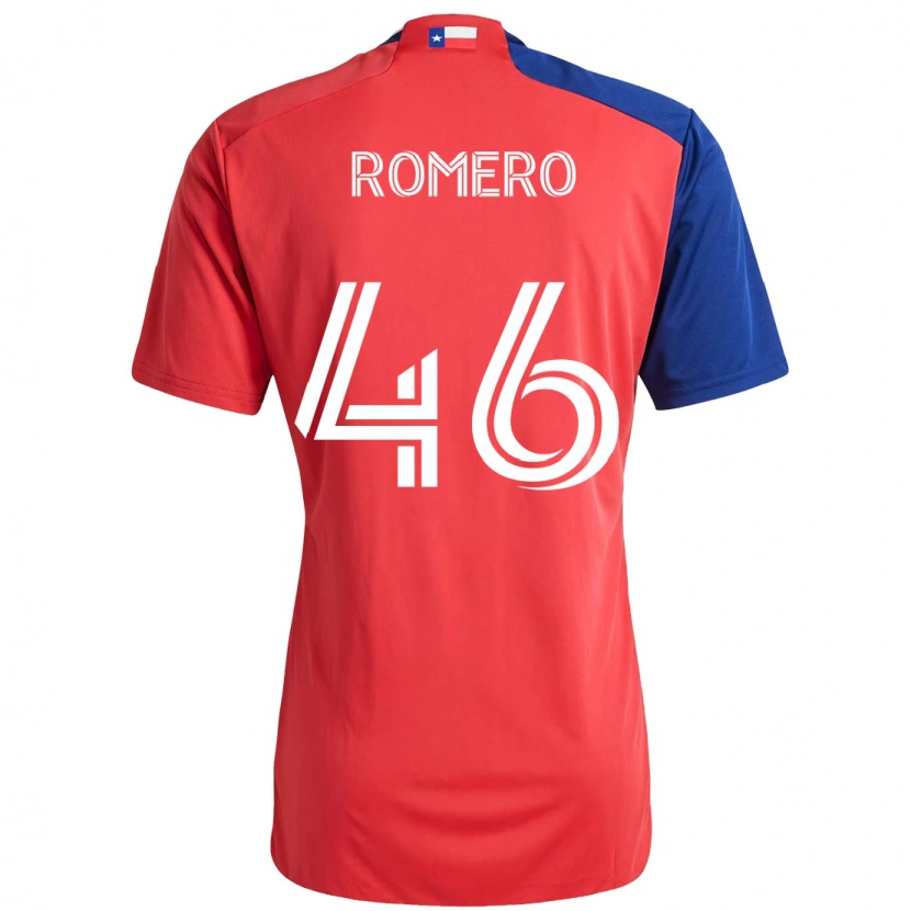 Danxen Bambino Maglia Isaac Romero #46 Rosso Blu Navy Kit Gara Home 2025/26 Maglietta