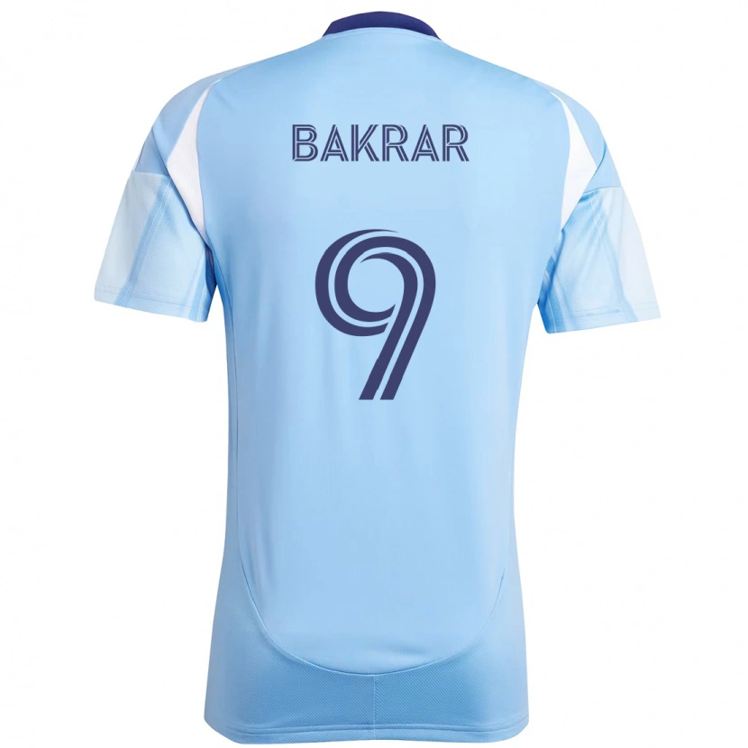 Danxen Bambino Maglia Monsef Bakrar #9 Azzurro Chiaro Kit Gara Home 2025/26 Maglietta