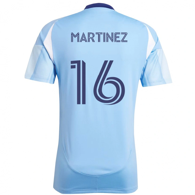 Danxen Bambino Maglia Alonso Martínez #16 Azzurro Chiaro Kit Gara Home 2025/26 Maglietta