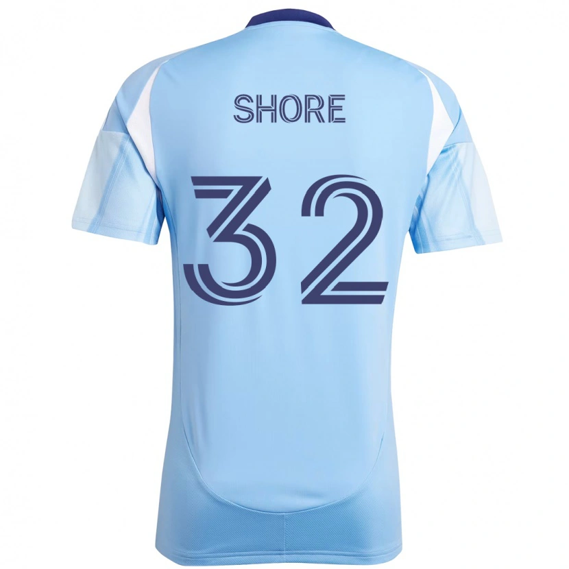 Danxen Bambino Maglia Jonathan Shore #32 Azzurro Chiaro Kit Gara Home 2025/26 Maglietta