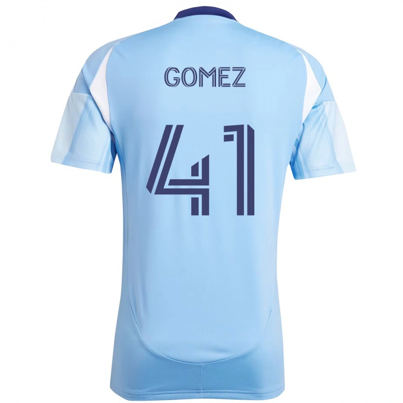 Danxen Bambino Maglia Julián Gómez #41 Azzurro Chiaro Kit Gara Home 2025/26 Maglietta