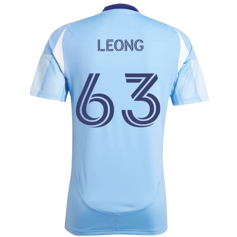 Danxen Bambino Maglia Matthew Leong #63 Azzurro Chiaro Kit Gara Home 2025/26 Maglietta