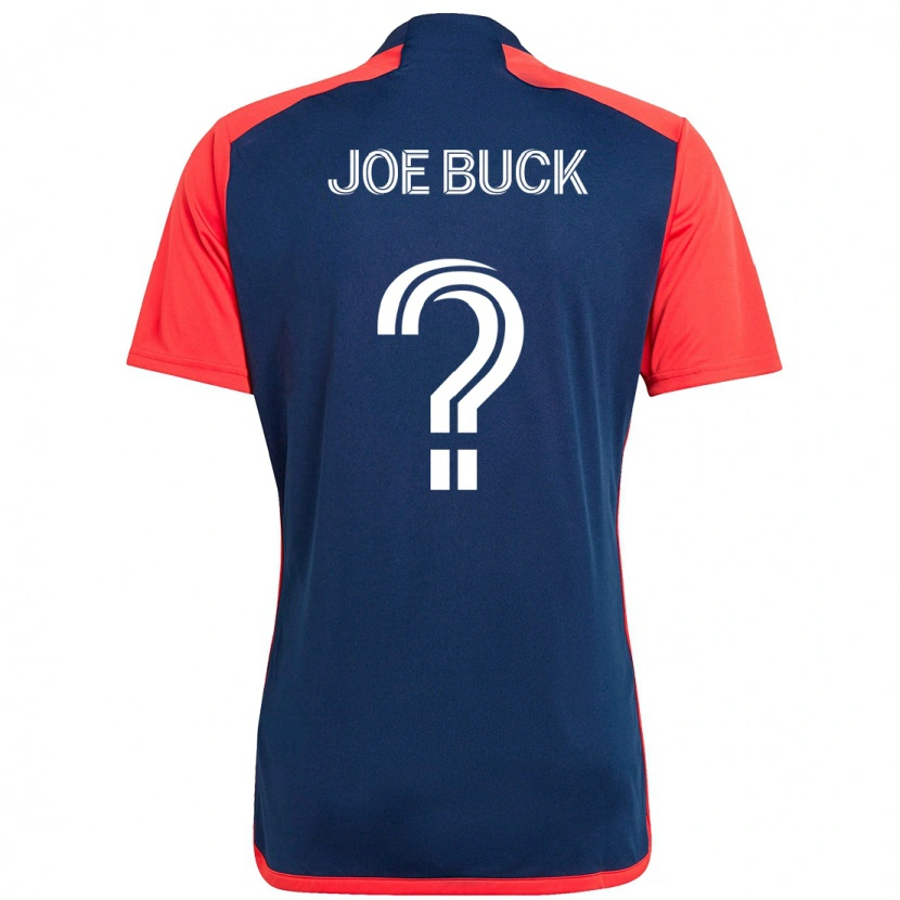 Danxen Bambino Maglia Joe Buck #0 Blu Rosso Kit Gara Home 2025/26 Maglietta