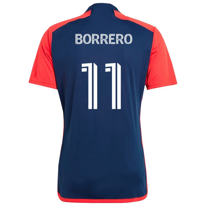 Danxen Bambino Maglia Dylan Borrero #11 Blu Rosso Kit Gara Home 2025/26 Maglietta
