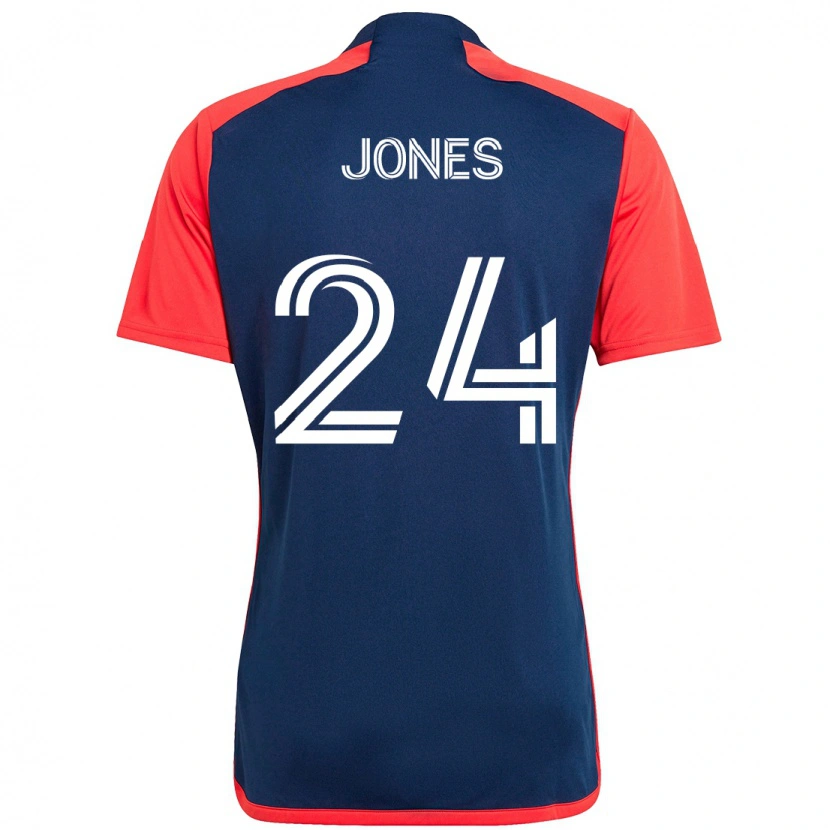 Danxen Bambino Maglia Dejuan Jones #24 Blu Rosso Kit Gara Home 2025/26 Maglietta