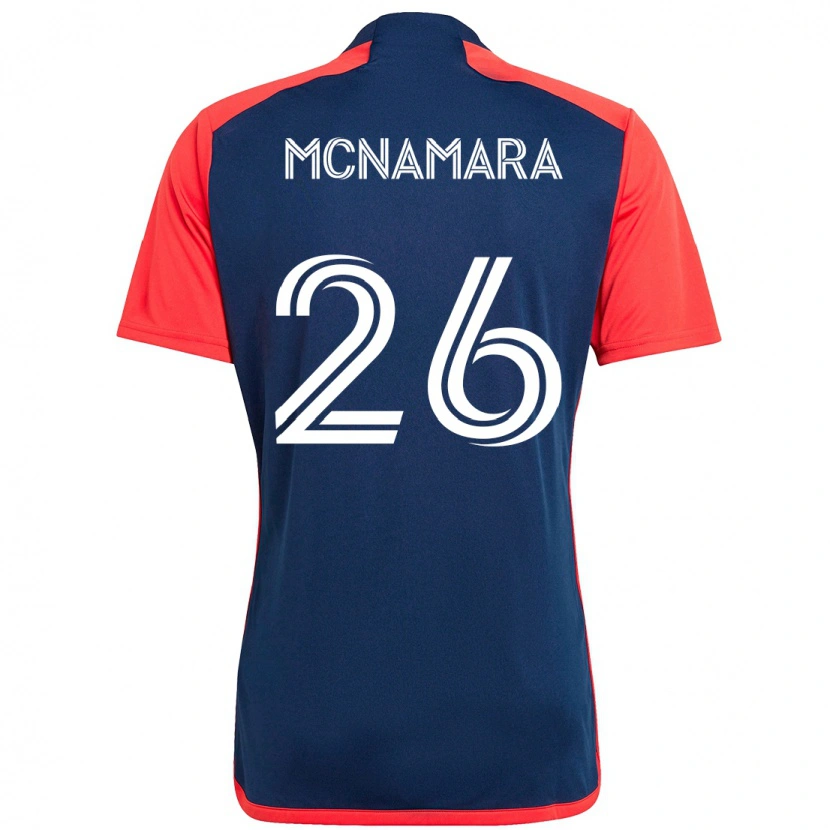 Danxen Bambino Maglia Tommy Mcnamara #26 Blu Rosso Kit Gara Home 2025/26 Maglietta