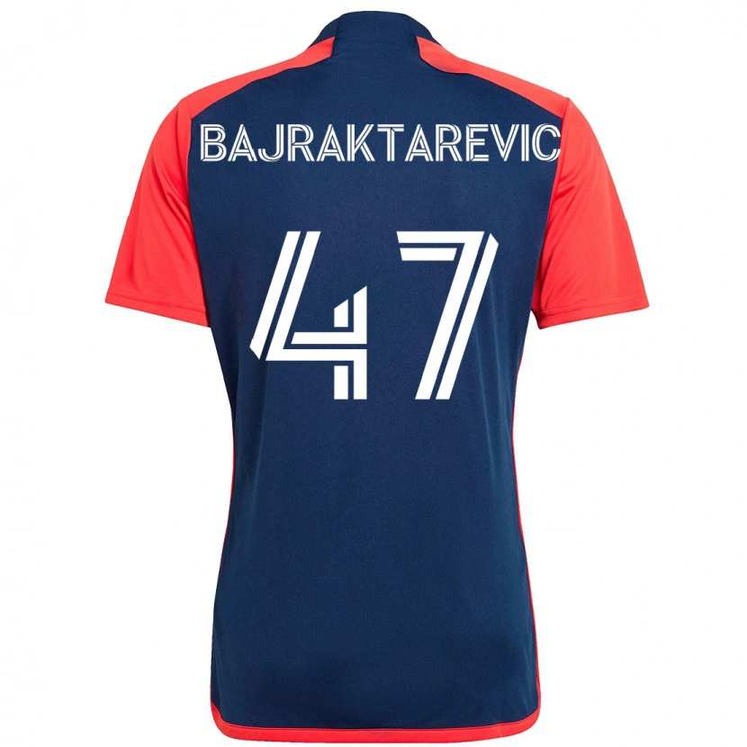 Danxen Bambino Maglia Esmir Bajraktarevic #47 Blu Rosso Kit Gara Home 2025/26 Maglietta