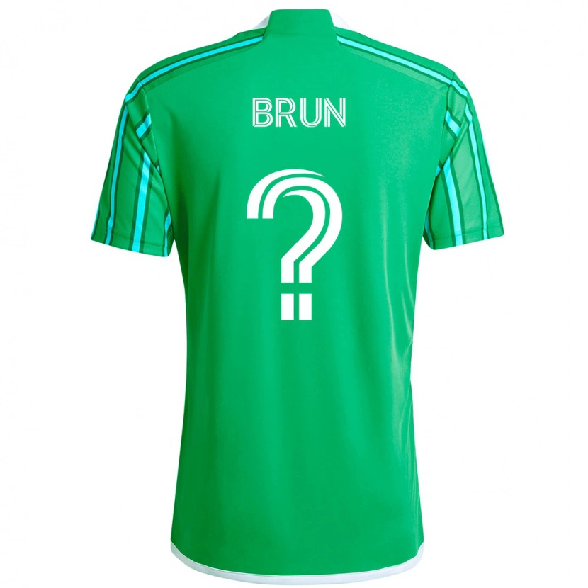 Danxen Bambino Maglia Shaun Brun #0 Verde Bianco Kit Gara Home 2025/26 Maglietta