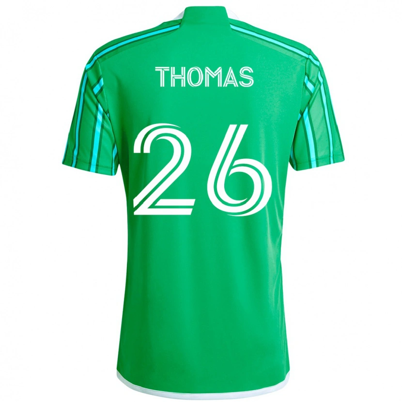 Danxen Bambino Maglia Andrew Thomas #26 Verde Bianco Kit Gara Home 2025/26 Maglietta