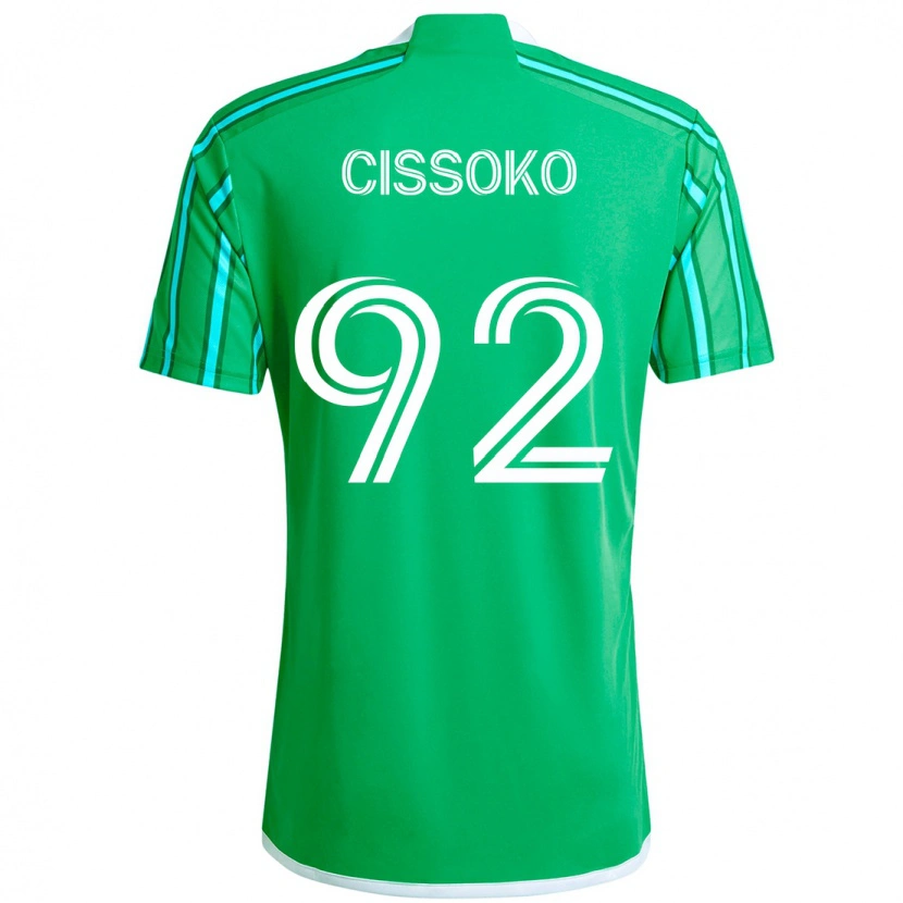 Danxen Bambino Maglia Abdoulaye Cissoko #92 Verde Bianco Kit Gara Home 2025/26 Maglietta