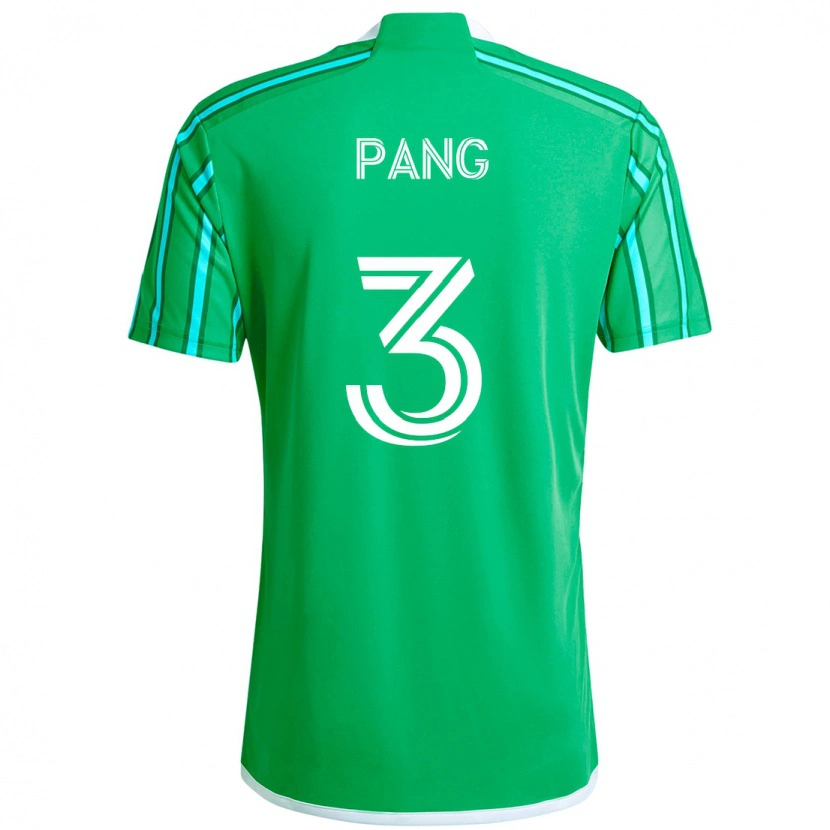 Danxen Bambino Maglia Kaylene Pang #3 Verde Bianco Kit Gara Home 2025/26 Maglietta