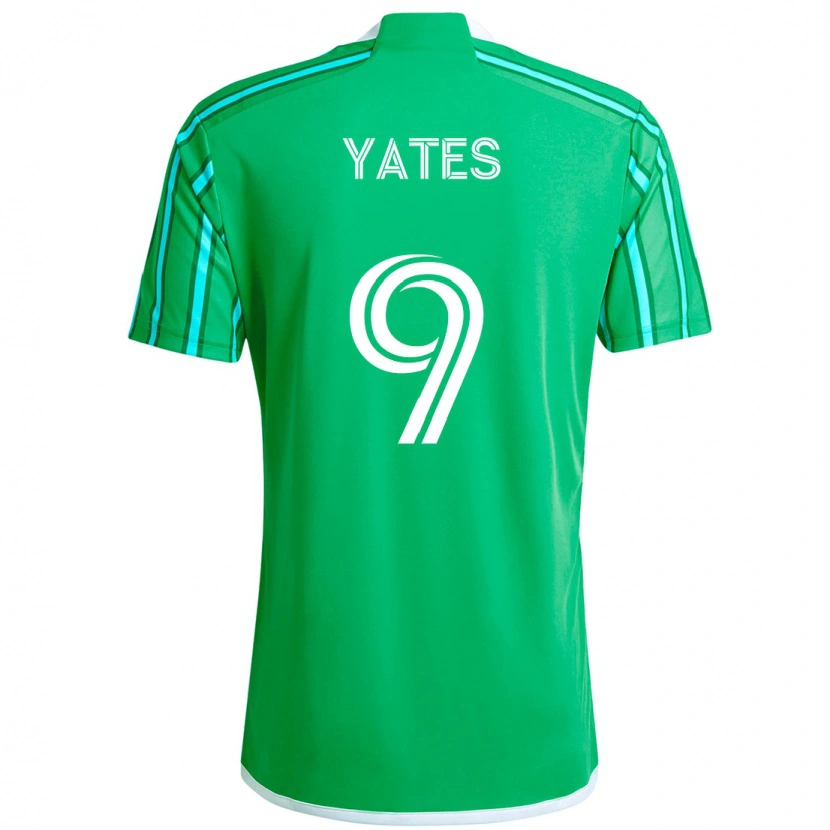 Danxen Bambino Maglia Summer Yates #9 Verde Bianco Kit Gara Home 2025/26 Maglietta
