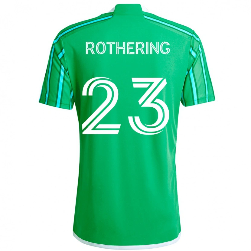 Danxen Bambino Maglia Holly Rothering #23 Verde Bianco Kit Gara Home 2025/26 Maglietta