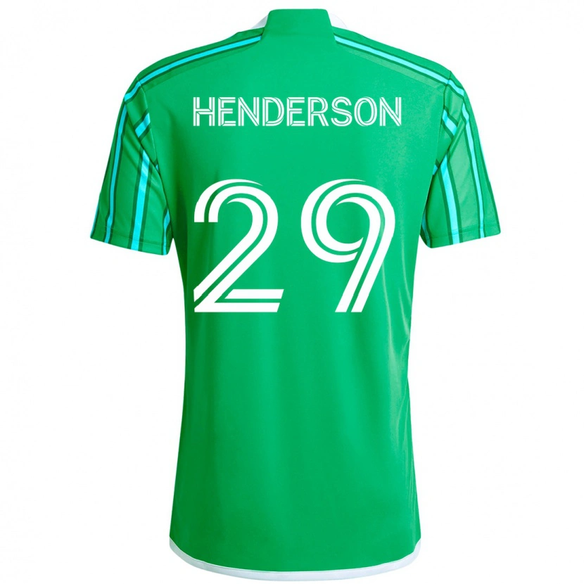 Danxen Bambino Maglia Anna Henderson #29 Verde Bianco Kit Gara Home 2025/26 Maglietta