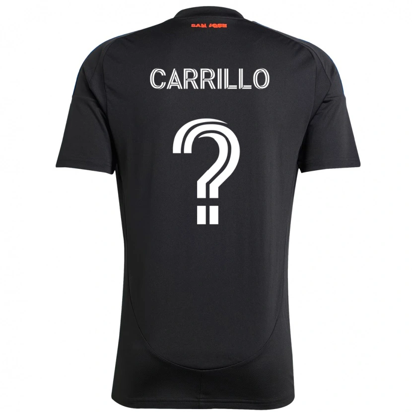 Danxen Bambino Maglia Israel Carrillo #0 Nero Blu Scuro Kit Gara Home 2025/26 Maglietta